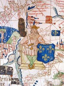 Renaissance map of Europe, Jacopo Russo (after) 1528