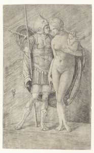 Mars in Armor and Naked Venus with Cupid by Jacopo de