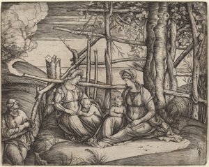Holy Family with Saint Elizabeth and the Infant Saint John the Baptist by Jacopo de