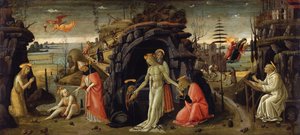 Landscape with Biblical Scenes and Scenes from Saints