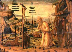 St. Jerome at Prayer by Jacopo del Sellaio