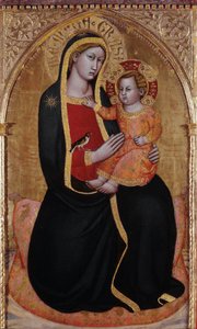 Virgin of Montenero with child by Jacopo di (14th century) Michele