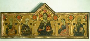 The Redeemer with the Madonna and three Saints (detail)