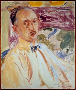 Study for the portrait of Francois Mauriac by Jacques Emile Blanche