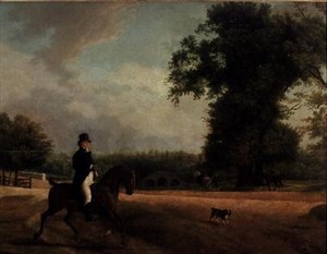 George Luving on Horseback by Jacques Laurent Agasse
