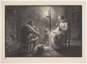 Night, from the series, Four Times of the Day by Jacques Adrien Lavieille