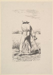The Wheat Reaper by Jacques Adrien Lavieille