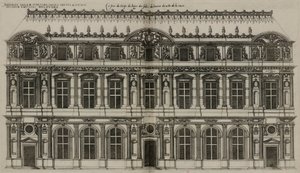 The Facade of Pierre Lescot Published in 1576 by Jacques Androuet Ducerceau
