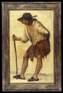 Beggar Looking through His Hat by Jacques Bellange