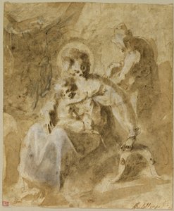 The Holy Family Resting on the Flight into Egypt by Jacques Bellange