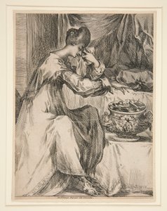 Woman at the Brazier by Jacques Bellange