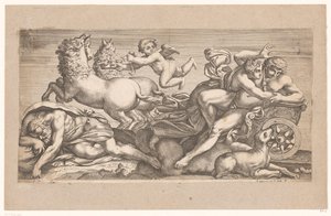 Cephalus Taken by Aurora in Her Chariot (Mythological Scenes after Frescoes in Palazzo Farnese in Rome)