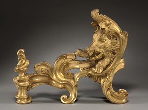Pair of Andirons by Jacques Caffieri