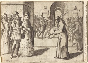 A Capucin Bringing the Thanks of the King of Bavaria by Jacques Callot