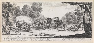 Attack on a Carriage by Jacques Callot
