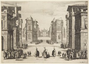 Act 1, from the series Soliman by Jacques Callot