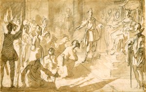 Admiral Inghirami presenting Turkish prisoners to King Ferdinand I of Tuscany, c.1615