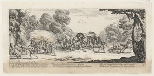Attack on a Stagecoach, Plate 8 from the Series 