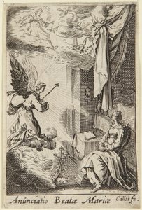 Annunciation, from the series The Life of the Virgin by Jacques Callot