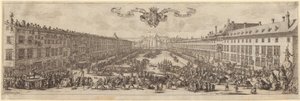 View of Rue Neuve in Nancy by Jacques Callot