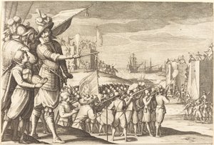 Assault on Two Fortresses by Jacques Callot