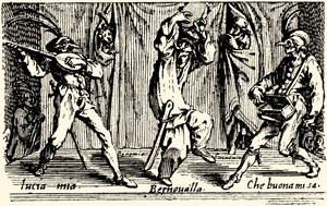 Balli di Sfessania - from etchings by Jacomo Callot by Jacques Callot