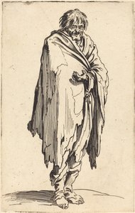 Beggar with Bare Head and Feet