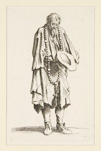 Beggar with a Rosary, from The Beggars by Jacques Callot