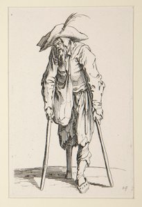 Beggar with a Wooden Leg, from The Beggars by Jacques Callot