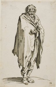 Beggar without Hat or Shoes, plate twelve from The Beggars by Jacques Callot