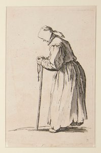 Beggar Woman with Rosary, from The Beggars by Jacques Callot