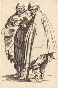 Blind Beggar and Companion by Jacques Callot