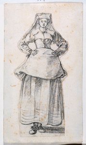 Bourgeoises in Different Attitudes, from Prints Album 21, number 304