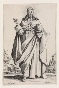 Christ from The Large Apostles, 1631 by Jacques Callot