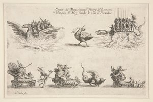 Combat at the Barrier, Entry of Monseigneur Henry de Lorraine by Jacques Callot