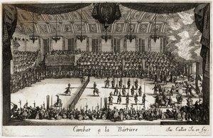 Combat at the Barrier: The Tournament by Jacques Callot