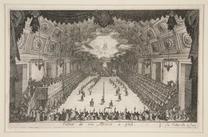 Combat at the Barrier, Entry of His Highness on Foot by Jacques Callot