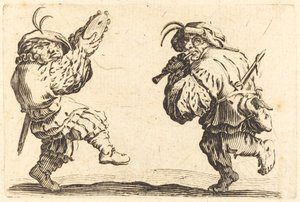 Dancers with Flute and Tambourine