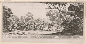 Discovery of the Malefactors, illustration from The Large Miseries of War by Jacques Callot