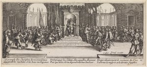 The King Distributes Honors by Jacques Callot