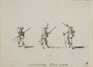 Drill with the Musket (plate four from The Military Exercises)