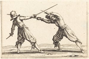 Duel with Swords and Daggers by Jacques Callot
