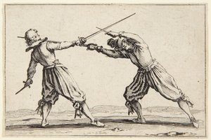Duel with Swords and Daggers by Jacques Callot