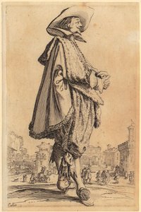 Nobleman with Hat, Hands Folded, Plate 11 of the Series 