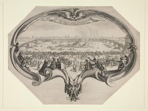 Festival of the Dyers and Weavers of Florence, July 25, 1619 on the Arno by Jacques Callot