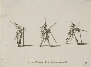 Firing the Musket, plate nine from The Military Exercises