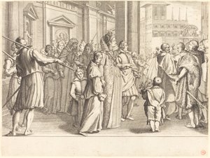 Grand Duchess at the Procession of the Young Girls by Jacques Callot
