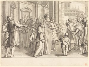 Grand Duchess at the Procession of the Young Girls by Jacques Callot