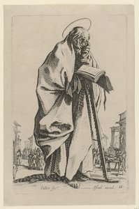 Saint Simon, Plate 14 from the Series "Jesus, the Twelve Apostles and Mary" by Jacques Callot