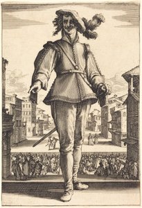 Il Capitano, or The Lover by Jacques Callot
